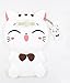 Samsung Galaxy S7 Edge Case, Maoerdo Cute 3D Cartoon White Plutus Cat Lucky Fortune Cat Kitty with Bow Tie Silicone Rubber Phone Case Cover for Samsung Galaxy S7 Edge