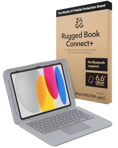 Funda iPad 11 teclado ZAGG Rugged Book Connect protector pantalla iPad 10.9