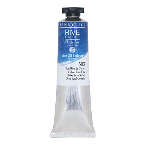 Image of Sennelier Rive Gauche Fine Oil Color for Artists, 40ml Tube, Cobalt Blue Hue 303