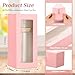 FillTouch 60 Pcs Gift Boxes with Ribbon for Sublimation Glass Exhibition Transparent Tumbler Gift Boxes for 12oz 16oz 20oz Glass Jar Shipping Packaging(Pink)