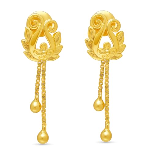 Image of ZAVYA 925 Sterling Silver Cubic Zirconia Circular Gold Plating Earrings | | Gift for Women and Girls | With Certificate of Authenticity and 925 Hallmark