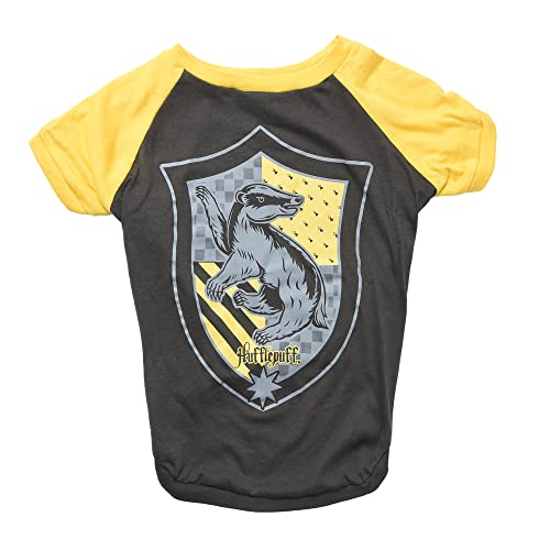 Harry Potter Hufflepuff Pet T-Shirt In Size Extra Large | Xl Dog T-Shirt, Harry Potter Dog Shirt | Harry Potter Dog Apparel & Accessories For Hogwarts Houses, Hufflepuff, Ff19290 Yellow #TOP7