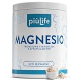 Magnesio in Polvere, Carbonato e Acido Citrico PiùLife - 320 g