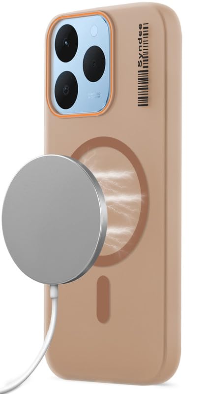 Mr. Case Back Cover for Realme Narzo 90 5G Sleek Frosted Translucent Back Only Compatible with Wireless Magnetic Accessories | Anti-Scratch Shockproof Phone Case – Brown