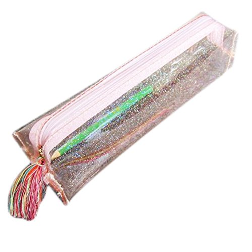 Preisvergleich Produktbild Cosanter Federmäppchen Glitzer Groß Kapazität Briefpapier Pouch Stifteetui Mäppchen wasserdicht, Rosa