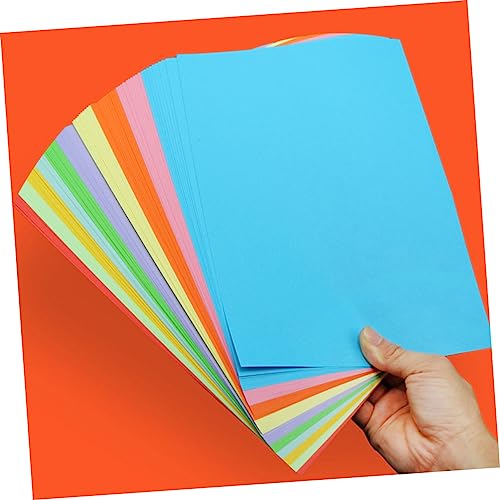 STOBOK 100 Folhas De Papel De Cópia Colorido Papel Colorido Imprimível A4 Papel De Construção Papel