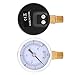 Cloimei Mini Hydraulic Pressure Gauge Dual Scale Dial 0 30psi 0 2bar Brass Manometer for Air Water Oil Compressor Systems Industrial Grade 1/8 BSPT Thread