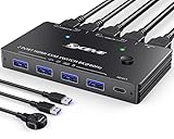 8K USB 3.0 KVM Switch HDMI 2 Port 8K@60Hz 4K@120Hz,Camgeet HDMI 2.1 KVM Switch for 2 Computers Share