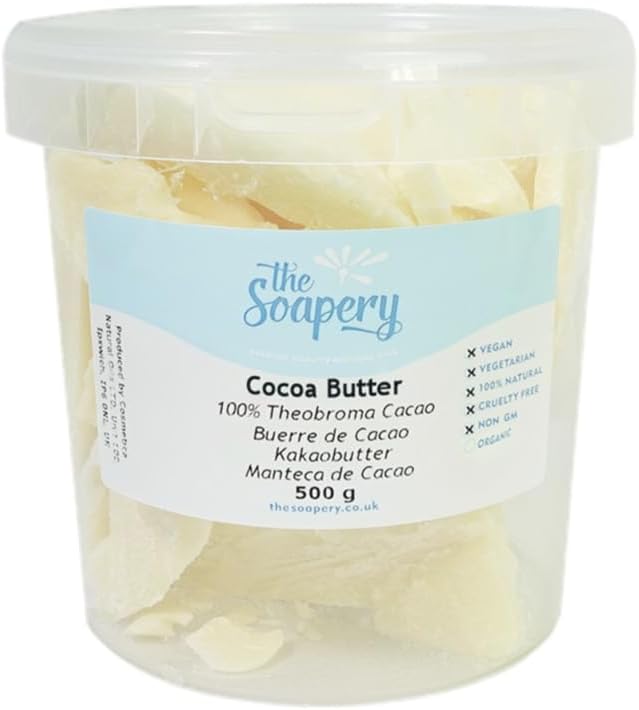 Cocoa Butter 500g - Unrefined - 100% Natural and Pure by TheSoapery