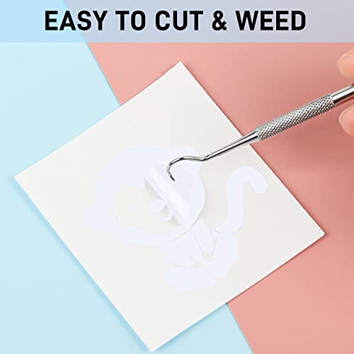 Iimagine Vinyl 12'' X 42Ft Glossy White Permanent Vinyl Roll - Permanent Adhesive Vinyl Roll For Silhouette, Cameo Cutters, Signs, Craft Die Cutters, Home Decor, Birthday Gifts #TOP2