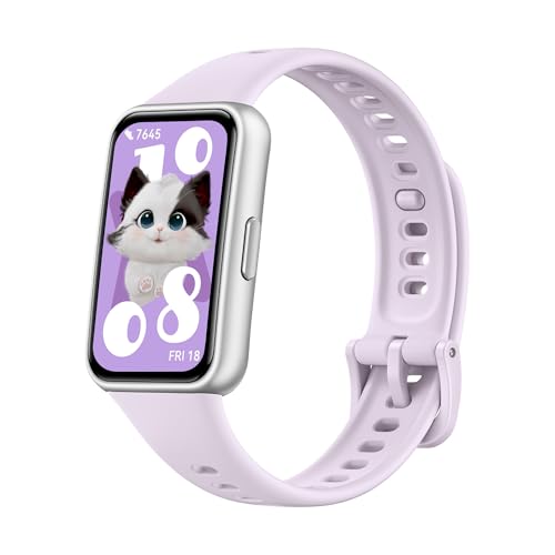 HUAWEI Band 11 スマートウォッチ 8.99mm/16g薄型軽量ボディ 24時間睡眠管理 1500nits高輝度 1.62大画面 14日間持続バッテリー 情緒モニタリング LINE通知 パープル