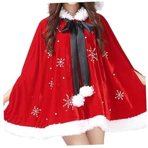 Sherchpry Weihnachtsumhang 8580 Rot Samtstoff