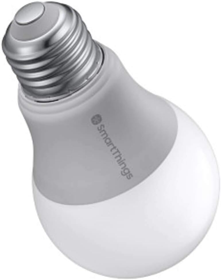 SAMSUNG SmartThings Smart LED Light Bulb for Connected Home | Energy Efficient, Dimmable | Hub Required, Voice Control Compatible with Alexa, Google, or Bixby | Warm White (8ZA-A806ST-Q4R)