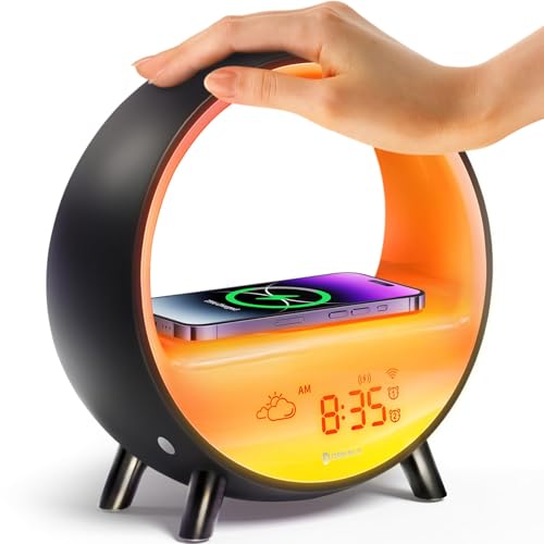 Dekala Arches Sunrise Alarm Clock Sunset White Noise Sound Machine Sleep Timer Loud Alarm Clock for