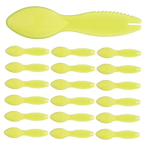 VALICLUD 20pièces Kiwi Cuillères Éplucheurs Ustensiles Cuisine Multi-usages Cuillère Creuser Fruit Réutilisable Ergonomique Plastique Pour Melon Et Légumes