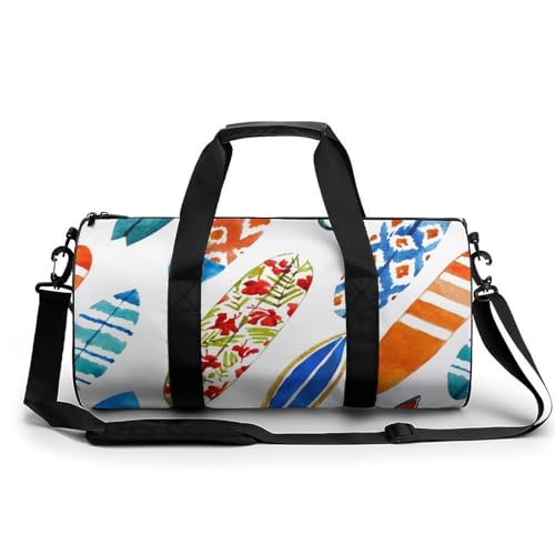 Duffel bag Plumes 45x23x23cm cylindrique à grande ouverture zippée