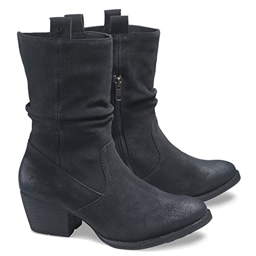 Caterpillar Women's Incense mid shaft pull on boot with inside zip Boot, Black, 9 Medium US