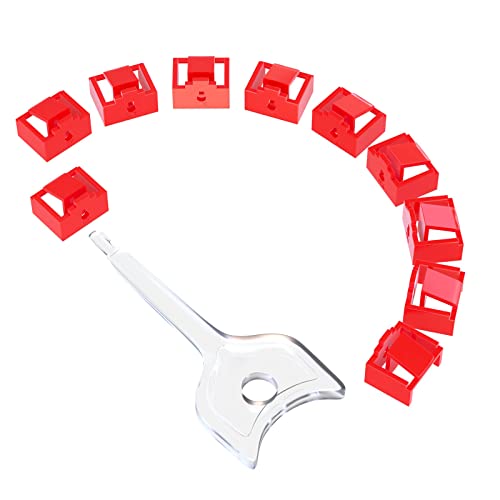 Image of 72 Pcs RJ45 Port Lock with 3 Keys, Locking RJ45 Port /Dust Blocker,Compatible with Computer,TV,Router,Other Devicesrj45 (Red)