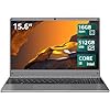 Laptop Windows 11 de 15.6 pulgadas, Intel Core i3-5005U, 16 GB de RAM, SSD de 512 GB, pantalla FHD IPS, WiFi 2.4G/5G, BT5.0, RJ45, cámara web, batería de larga duración – para trabajo, estudio y entretenimiento