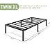 LUMUNANCE Metal Bed Frame Twin XL Size - 14 Inch Heavy-Duty Twin XL Platform Bed Frame No Box Spring Needed, Easy Assembly, Noise-Free, Sturdy Mattress Foundation, Underbed Storage Space