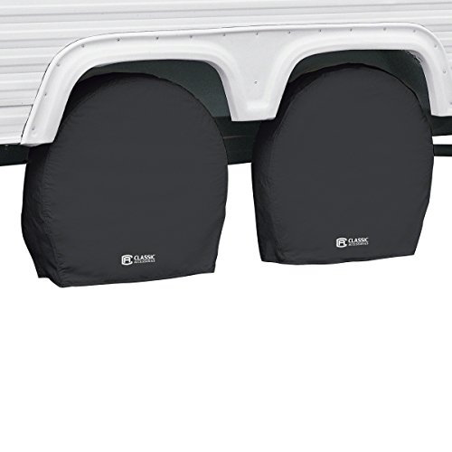 Classic Accessories Over Drive RV Wheel Covers, Wheels 27"-30" Diameter, 8.75" Tire Width, Black by Classic Accessories - Used condition - US$10.76