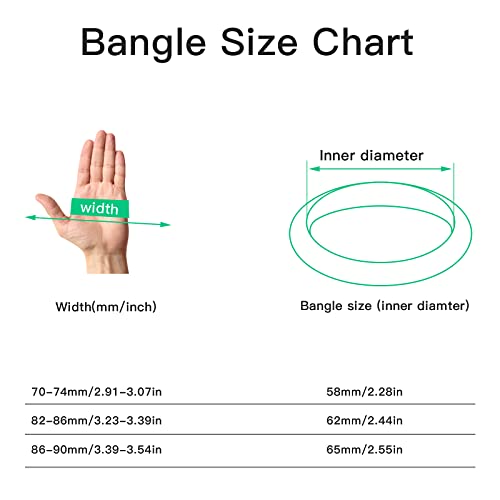 Naharo Natural Jade Bangle Bracelet For Women,Retro Chinese Style Natural Green Jade Bangle For Girls With Gift Box (Natural Green, 62Mm/2.44Inch) #TOP6