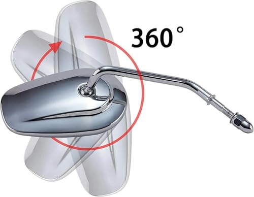 Espejos retrovisores con ajuste antivibración para Harley Fatboy 3