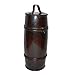 True Fabrications Round Wine Barrel Wood Box Single Bottle  Wine Holder