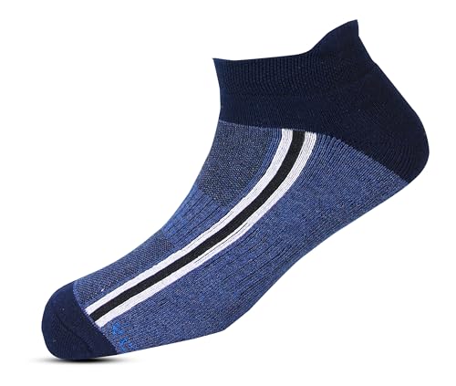 Image of RC. ROYAL CLASS Ankle Length Cotton Cushioned Terry Socks for Men, Hi-Performance, Ventilated, Moisture Wicking, Durable socks, Pack of 6 Pairs