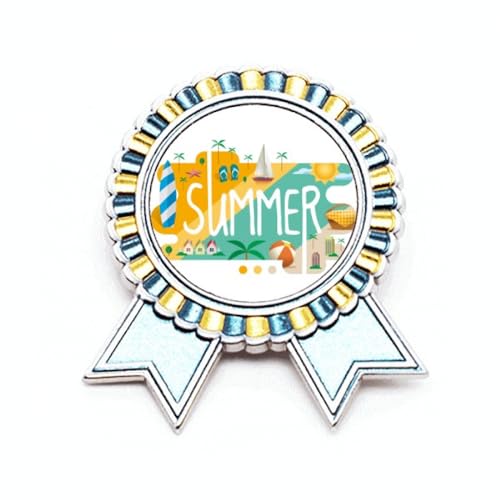 Broche d'été en métal idéale pour embellir vos vestes de vacances et vos sacs