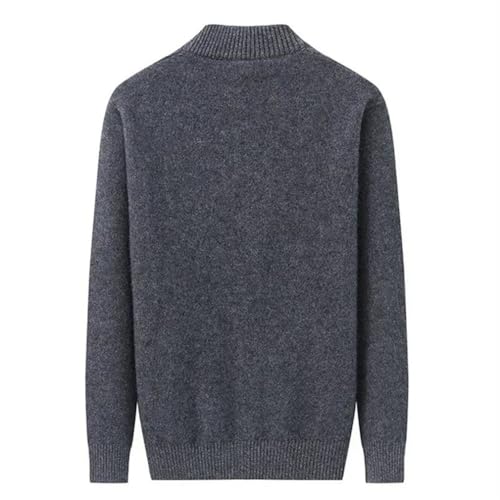 Men's Half - Zip Sweater Casual Stand Neck Knitted Pullover Cashmere Jumper2