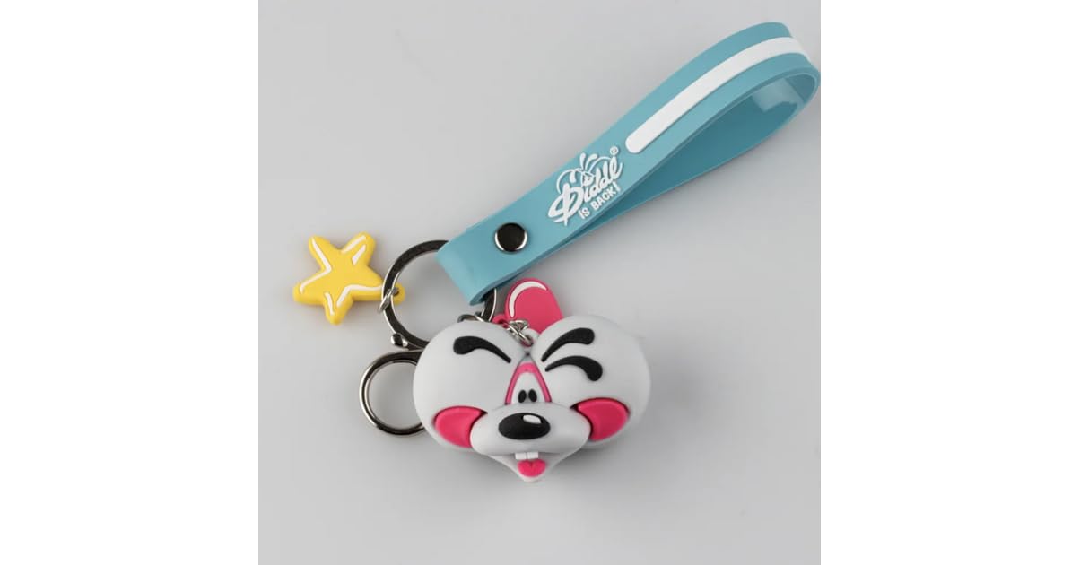 Diddl Figure Keychain, Yellow - Image 2