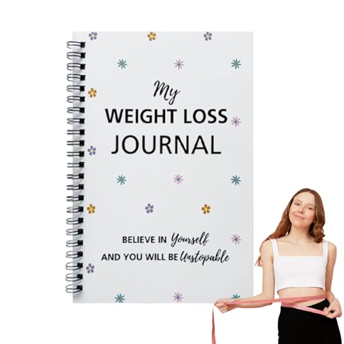 Gewichtsverlustplaner Buch - Fitness Tracking Journal, Notebook | Tägliches Instrument der Ernährung Fortschrittsüberwachung, Guide Wellness Organizer mit Zielseiten für Männer Frauen Lifes