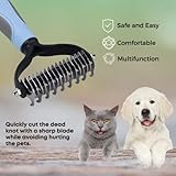 MYDAISY Hundebürste Unterwolle, Hundebürste Langhaar Unterwolle, Katzenbürste Langhaar, Hundekamm, Unterfellbürste Katze, Hunde Bürste, Unterfellbürste Hunde, Hundekamm Langhaar
