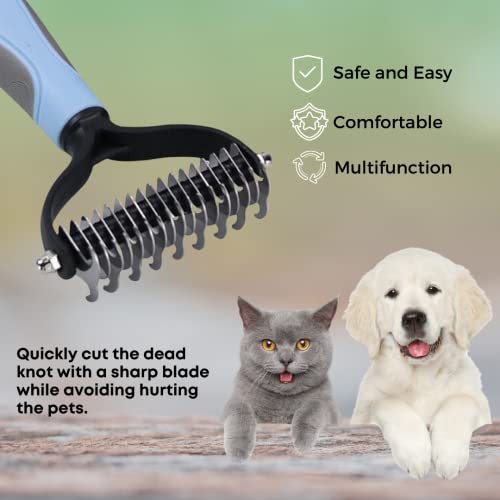 MYDAISY Hundebürste Unterwolle, Hundebürste Langhaar Unterwolle, Katzenbürste Langhaar, Hundekamm, Unterfellbürste Katze, Hunde Bürste, Unterfellbürste Hunde, Hundekamm Langhaar
