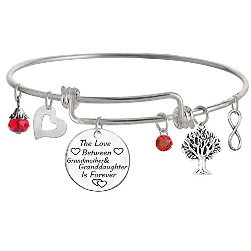 Image of The Love between Grandmother and Granddaughter is Forever Bracelet