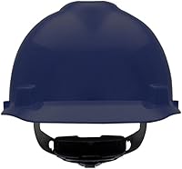 Vista 24 de MSA V-Gard Cap Style Safety Hard Hat Suspension Polyethylene Shell, Superior Impact Protection, Self Adjusting with Crown Straps Fas-Trac III