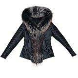 philipp plein lederjacke fuchsia JACKENGRÖßE IST 55 METER. genel echtes Schaffell und argentinische Fuchs Pelz Lederjacke sehr stilvolle schöne Qualität Leder Damen Jacke