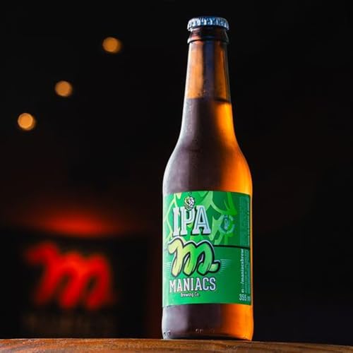 Kit c/ 6und Cerveja MANIACS IPA Garrafa 355ml