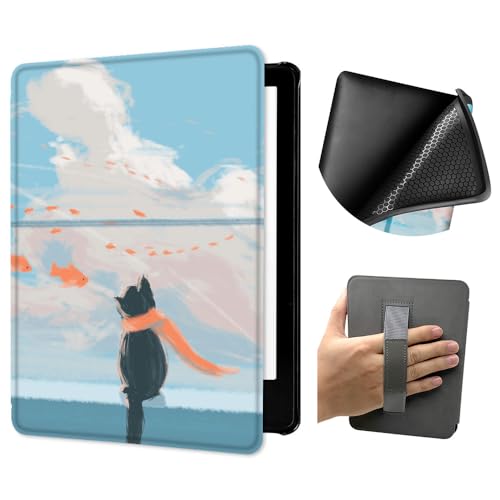 Kindle Colorsoft(7�C���`�A��1����A2024�N�����[�X)�p�P�[�X�A�n���h�X�g���b�v�A�y��PU���U�[�ATPU�\�t�g�o�b�N�J�o�[�A�����E�F�C�N/�X���[�v�@�\�t��(�L���b�c�h���[���Y)