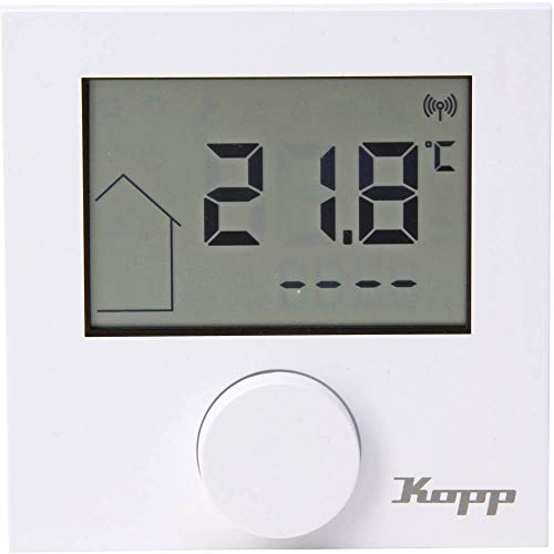 Preisvergleich Produktbild Kopp Free Control Funk-Raumthermostat Fußbodenheizung reinweiß