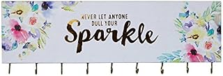 SANY DAYO HOME Jewelry Organizer Wall Mounted Modern Wooden Holder with 9 Hooks