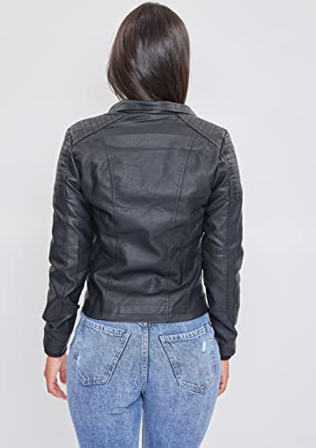 Ymi Womens Junior Full Length Puffer With Detachable Sherpa Hood Jacket, Black, Large Us (J1673) #TOP3