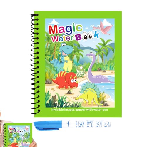 Libri sugli scarabocchi sull'acqua, libri da colorare sull'acqua riutilizzabili,Libri da colorare di pittura - Giocattolo educativo portatile per disegnare scarabocchi, libri da, giocattoli c