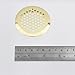 Antrader Louver Vents, Stainless Steel Round Mesh Hole Air Vents 53mm/2inch Mounting Diameter 5 Pack,Gold