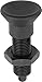 Kipp 03093-2206 Steel Indexing Plungers Without Collar, H Style, Locking Pin Hardened, M12 x 1.5 Thread, 51.7 mm Length