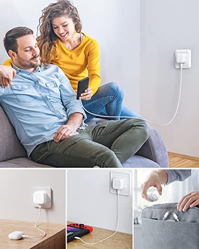 Apple MFi CertifiediPhone USB C Fast Charger Plug20W PD Type C Wall Power Block Charging Port Adapter with 10FT USB-C to Lightning Cable Compatible with iPhone 13/12/11/XS/X/XR/8/7/iPad/AirPod