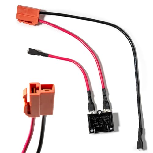 2-Pin Wire Harness 6v Battery forPowered Electric Vehicle Replacement Parts 6v Battery Harness for Ride on Toys Red Square Socket 6 Volt Battery Wire Harness with Fuse for Ride on car image 5
