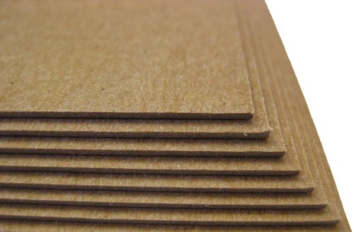 150 Sheets Chipboard 46Pt (Point) 3 X 5 Inches Medium Weight Photo|Card Size .046 Caliper Thickness Cardboard Craft|Packing Brown Kraft Paper Board #TOP2