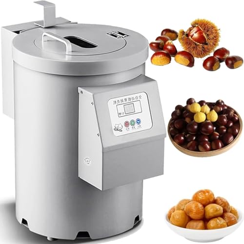 RRXEOUU Máquina para pelar castañas, máquina automática para pelar y Abrir castañas, máquina Comercial para Hacer Muescas en castañas de 40 kg/h(10knives)